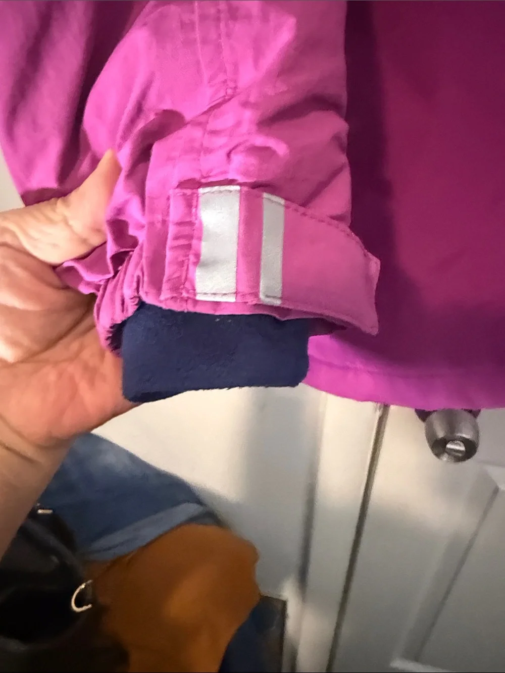 Lands' End Girls' Hooded Puffer Jacket in Bright Fuchsia